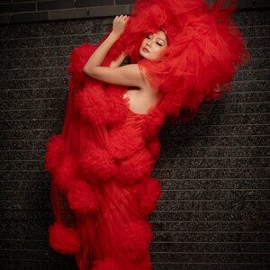 One Shoulder Ball Gown